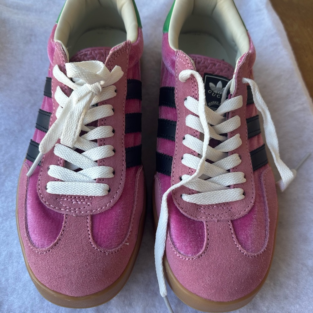 Gucci Pink and Black Sneakers NWOT